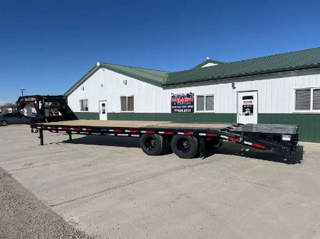 New 2025 RawMaxx FDX 102 X30' Flat De Flatbed Trailer