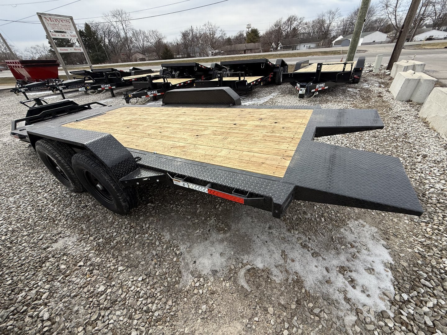 New 2025 RAWMAXX G7X20BP14K Tilt Trailer 83X20 TA (GVW:14000) BLACK