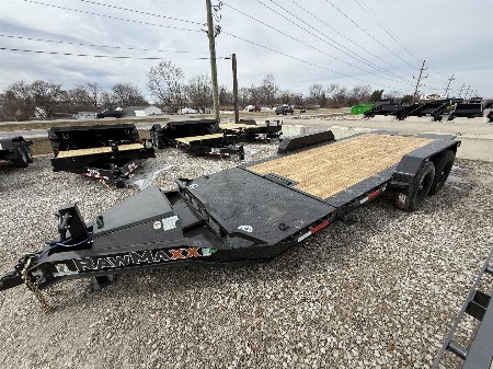 New 2025 RAWMAXX G7X20BP14K Tilt Trailer 83X20 TA (GVW:14000) BLACK