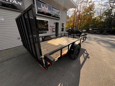 New 2025 Down2Earth 76X12 Tube Top Powder Coated Utility Trailer for Sale