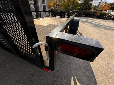 New 2025 Down2Earth 76X12 Tube Top Powder Coated Utility Trailer for Sale