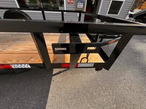 New 2025 Down2Earth 76X12 Tube Top Powder Coated Utility Trailer for Sale