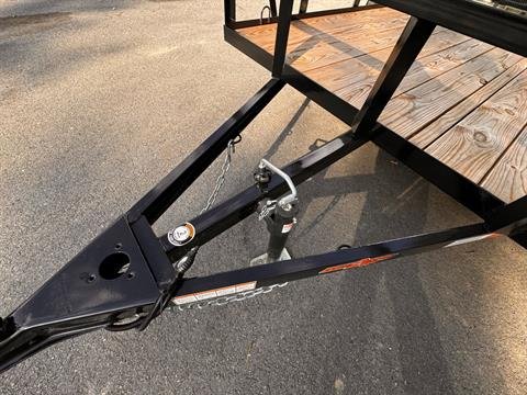 New 2025 Down2Earth 76X12 Tube Top Powder Coated Utility Trailer for Sale