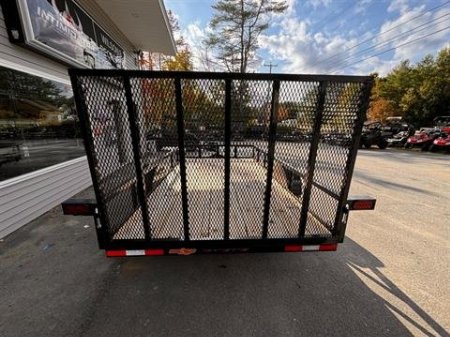 New 2025 Down2Earth 76X12 Tube Top Powder Coated Utility Trailer for Sale
