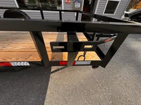 New 2025 Down2Earth 76X12 Tube Top Powder Coated Utility Trailer for Sale