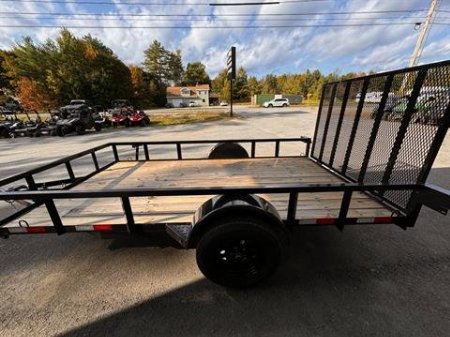 New 2025 Down2Earth 76X12 Tube Top Powder Coated Utility Trailer for Sale