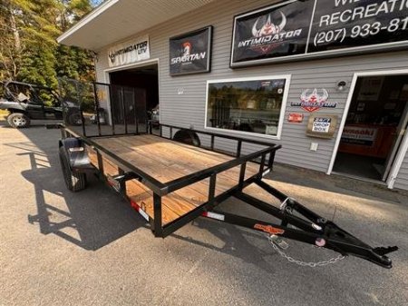 New 2025 Down2Earth 76X12 Tube Top Powder Coated Utility Trailer for Sale