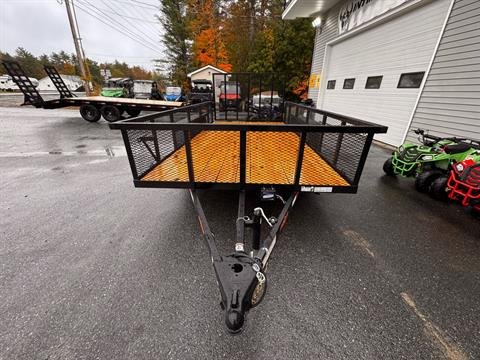 New 2025 Down2Earth 82X14 Utility 7000lb GVWR w/2 FT mesh Sides (DTE8214YT3.5BHS) for Sale