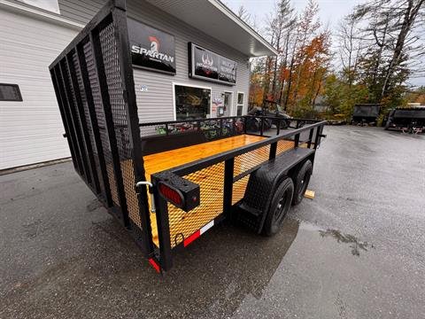 New 2025 Down2Earth 82X14 Utility 7000lb GVWR w/2 FT mesh Sides (DTE8214YT3.5BHS) for Sale