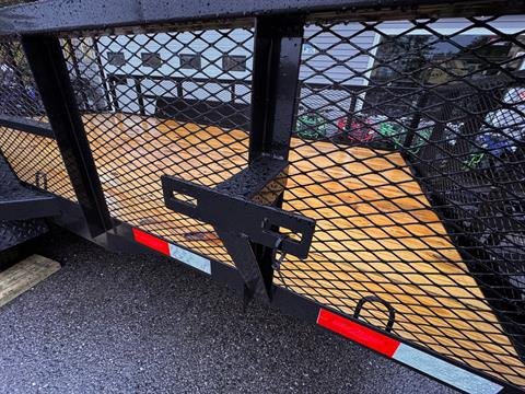 New 2025 Down2Earth 82X14 Utility 7000lb GVWR w/2 FT mesh Sides (DTE8214YT3.5BHS) for Sale