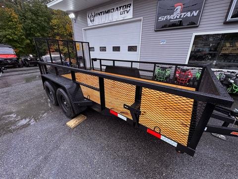 New 2025 Down2Earth 82X14 Utility 7000lb GVWR w/2 FT mesh Sides (DTE8214YT3.5BHS) for Sale