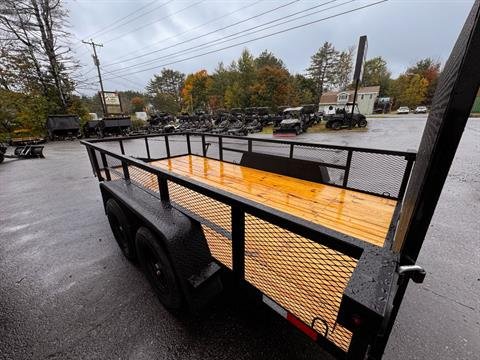 New 2025 Down2Earth 82X14 Utility 7000lb GVWR w/2 FT mesh Sides (DTE8214YT3.5BHS) for Sale