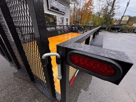 New 2025 Down2Earth 82X14 Utility 7000lb GVWR w/2 FT mesh Sides (DTE8214YT3.5BHS) for Sale