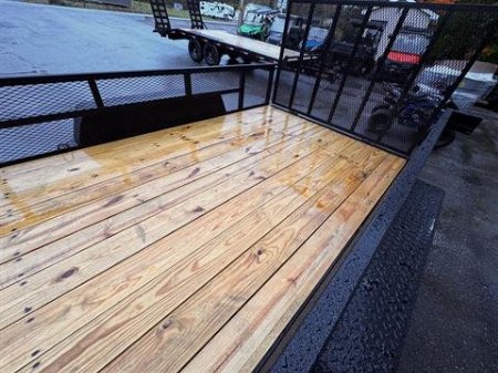 New 2025 Down2Earth 82X14 Utility 7000lb GVWR w/2 FT mesh Sides (DTE8214YT3.5BHS) for Sale