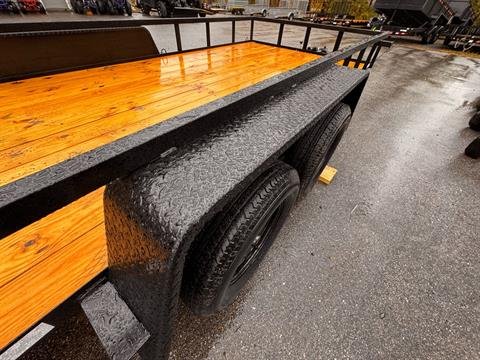 New 2025 Down2Earth 82x16 Utility Trailer 7,000lb GVWR (DTE8216UT3.5B) for Sale