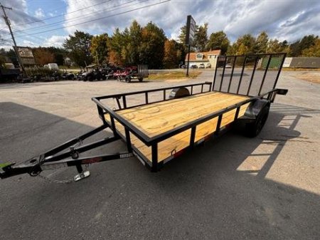 New 2025 Down2Earth 76X14 Utility Trailer Tube Top Powder Coated for Sale