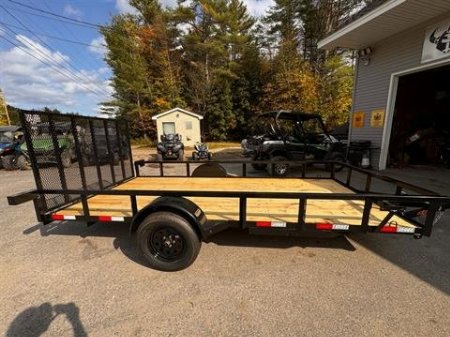 New 2025 Down2Earth 76X14 Utility Trailer Tube Top Powder Coated for Sale