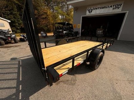 New 2025 Down2Earth 76X14 Utility Trailer Tube Top Powder Coated for Sale