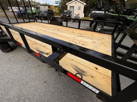 New 2025 Down2Earth 76X14 Utility Trailer Tube Top Powder Coated for Sale