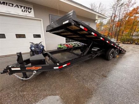 New 2025 Down2Earth 102x22 Deck Over Tilt 14,000 GVWR (DTE10222DOT7BW) for Sale