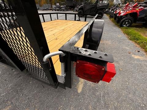 New 2025 Down2Earth 76X10 Utility Trailer Powder Coated Angle for Sale