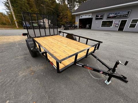 New 2025 Down2Earth 76X10 Utility Trailer Powder Coated Angle for Sale