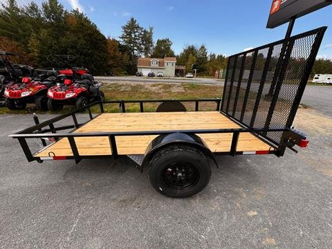New 2025 Down2Earth 76X10 Utility Trailer Powder Coated Angle for Sale