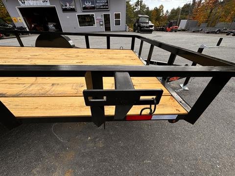 New 2025 Down2Earth 76X10 Utility Trailer Powder Coated Angle for Sale