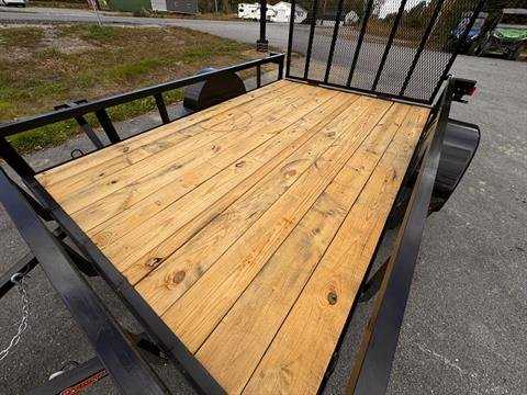 New 2025 Down2Earth 76X10 Utility Trailer Powder Coated Angle for Sale