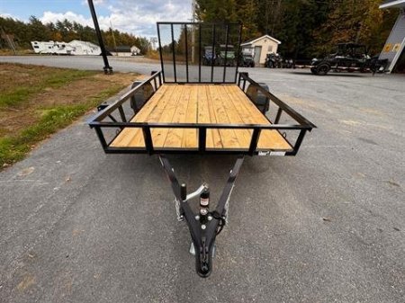 New 2025 Down2Earth 76X10 Utility Trailer Powder Coated Angle for Sale
