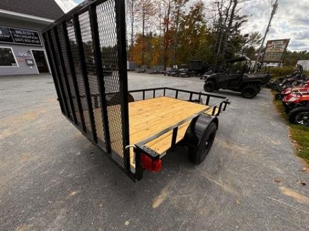 New 2025 Down2Earth 76X10 Utility Trailer Powder Coated Angle for Sale