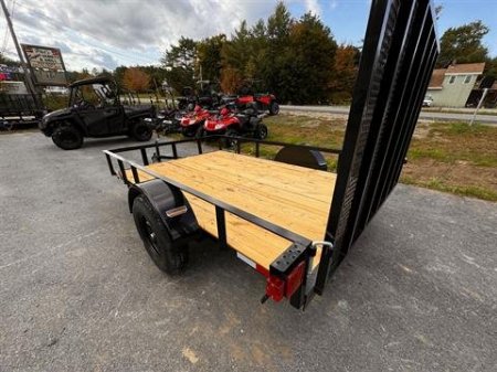 New 2025 Down2Earth 76X10 Utility Trailer Powder Coated Angle for Sale