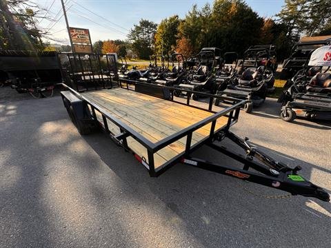 New 2025 Down2Earth 76X16 7,000 LB Powder Coated Utility Trailer for Sale