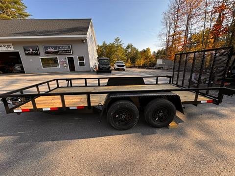New 2025 Down2Earth 76X16 7,000 LB Powder Coated Utility Trailer for Sale