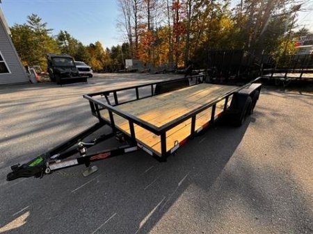 New 2025 Down2Earth 76X16 7,000 LB Powder Coated Utility Trailer for Sale