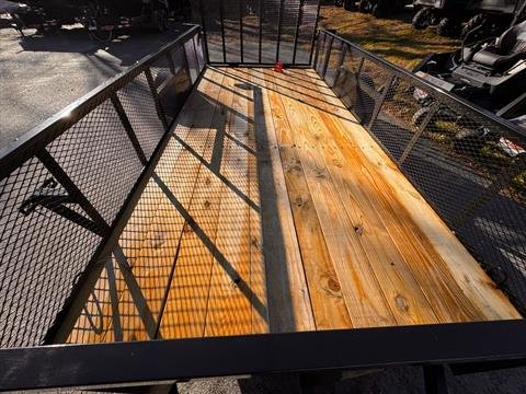 New 2025 Down2Earth 76X14 Single Axle Utility Mesh Sides (DTE7614G19HS) for Sale