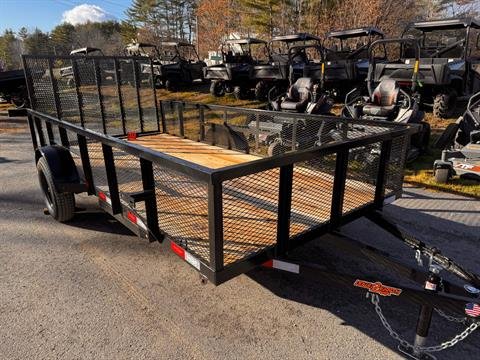 New 2025 Down2Earth 76X14 Single Axle Utility Mesh Sides (DTE7614G19HS) for Sale