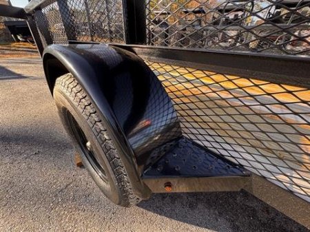 New 2025 Down2Earth 76X14 Single Axle Utility Mesh Sides (DTE7614G19HS) for Sale