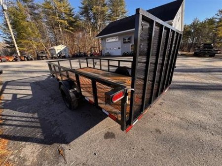 New 2025 Down2Earth 76X14 Single Axle Utility Mesh Sides (DTE7614G19HS) for Sale