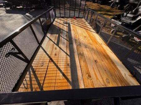 New 2025 Down2Earth 76X14 Single Axle Utility Mesh Sides (DTE7614G19HS) for Sale