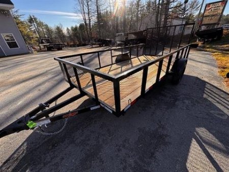 New 2025 Down2Earth 76X14 Single Axle Utility Mesh Sides (DTE7614G19HS) for Sale