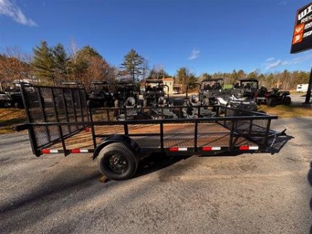 New 2025 Down2Earth 76X14 Single Axle Utility Mesh Sides (DTE7614G19HS) for Sale