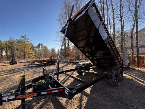 New 2025 Down2Earth 7X16 14,000LB Telescopic Dump (TDTE716DTT7B) for Sale