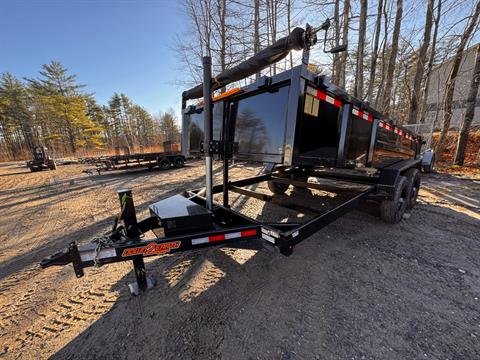 New 2025 Down2Earth 7X16 14,000LB Telescopic Dump (TDTE716DTT7B) for Sale