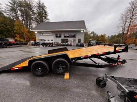 New 2025 Down2Earth 82X20 Full Tilt Car Hauler 10,000 GVWR (DTE8220WCHT5.2B) for Sale
