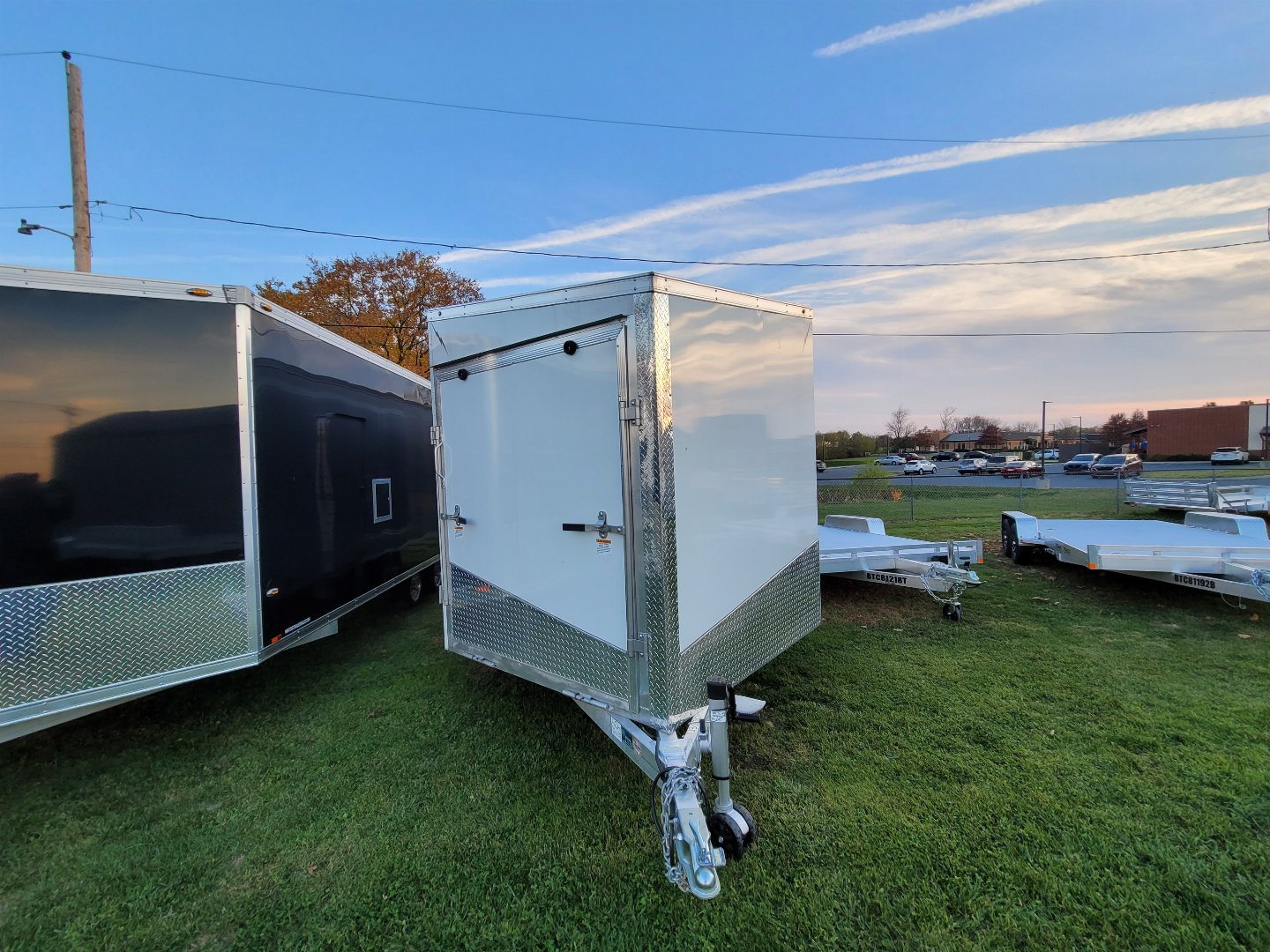 New 2023 LIGHTNING TRAILERS LTFES824TA Snowmobile Trailer Ephrata