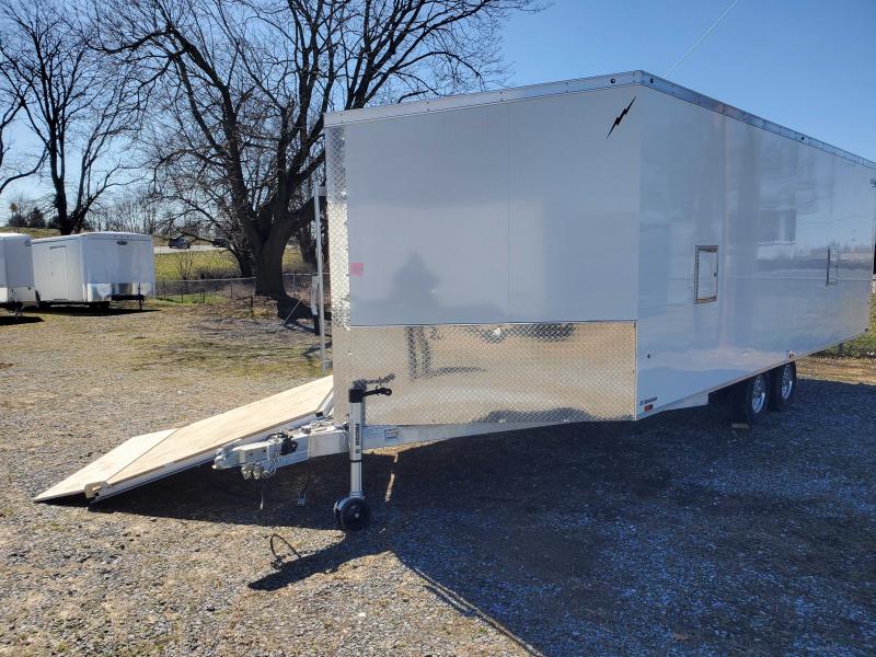 New 2023 LIGHTNING TRAILERS LTFES824TA Snowmobile Trailer Ephrata