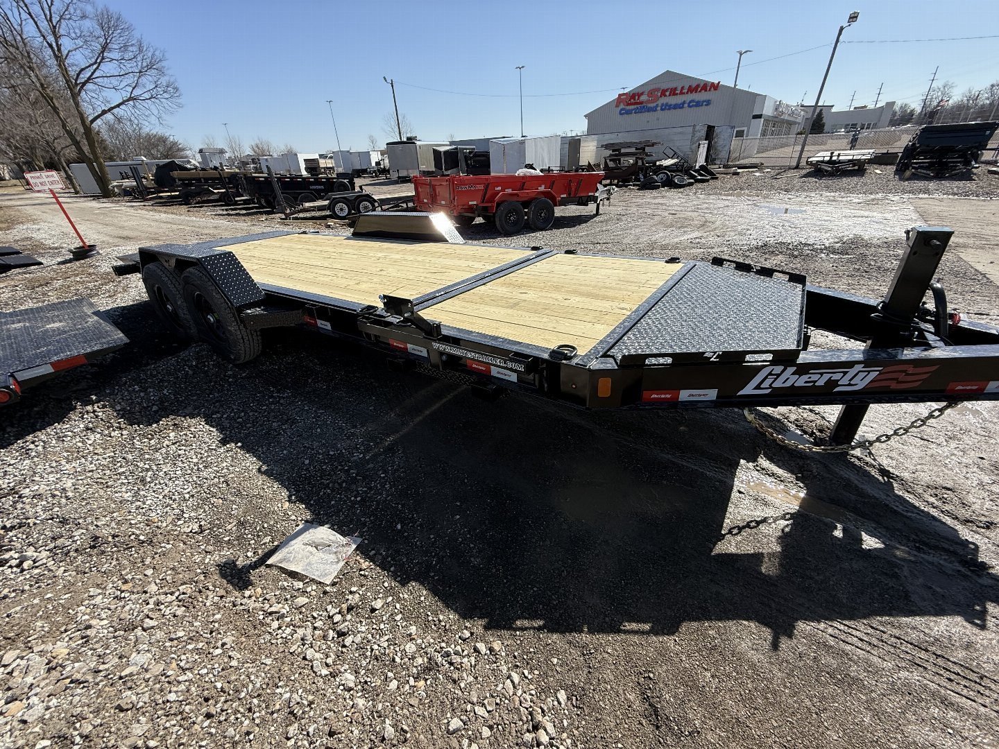 New 2025 LIBERTY LT14K83X20SPB8WF Tilt Trailer 83X20 TA PARTIAL (GVW:14000) MIDNIGHT BLACK