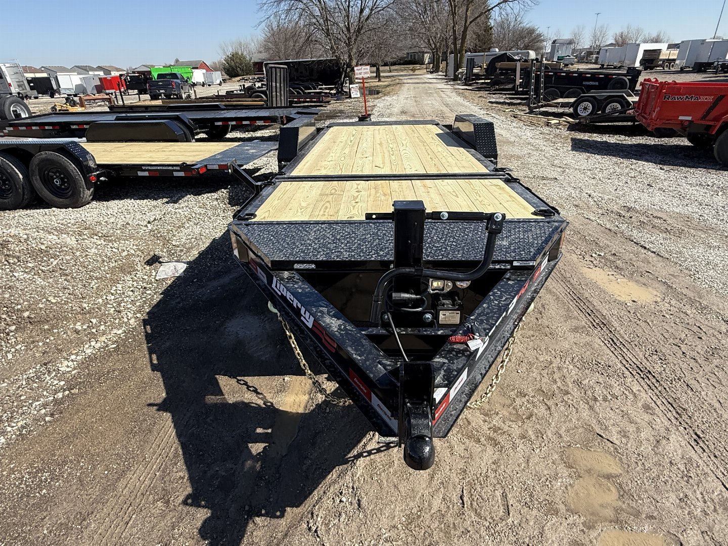 New 2025 LIBERTY LT14K83X20SPB8WF Tilt Trailer 83X20 TA PARTIAL (GVW:14000) MIDNIGHT BLACK