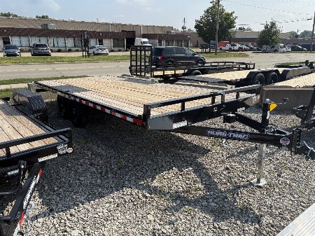 New 2025 Sure-Trac 8.5 x 20 Low Profile Flat Deck Deckover Trailer 10K